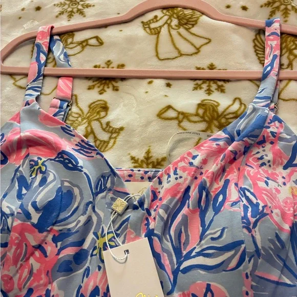 NWT Lilly Pultizer Nemy Skirted Romper •Elephant Splash Engineered• Size 12 - Picture 5 of 10